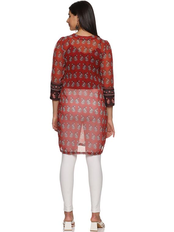 women's straight kurta - 19962245 - Standard Image - 2