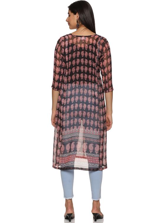 women's straight kurta - 19962256 - Standard Image - 2