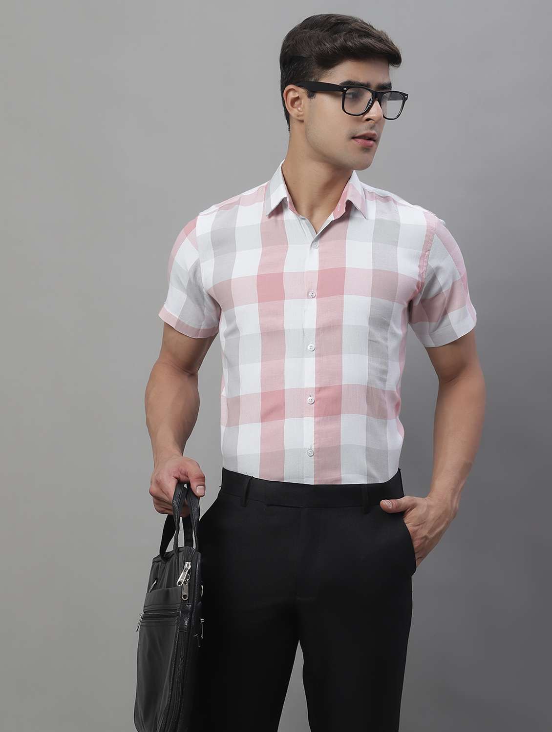 mens checks formal shirt