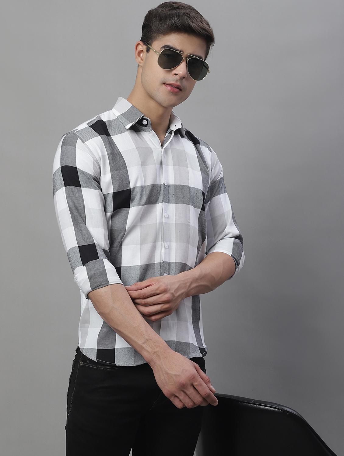 mens checks casual shirt - 19962988 -  Zoom Image - 0