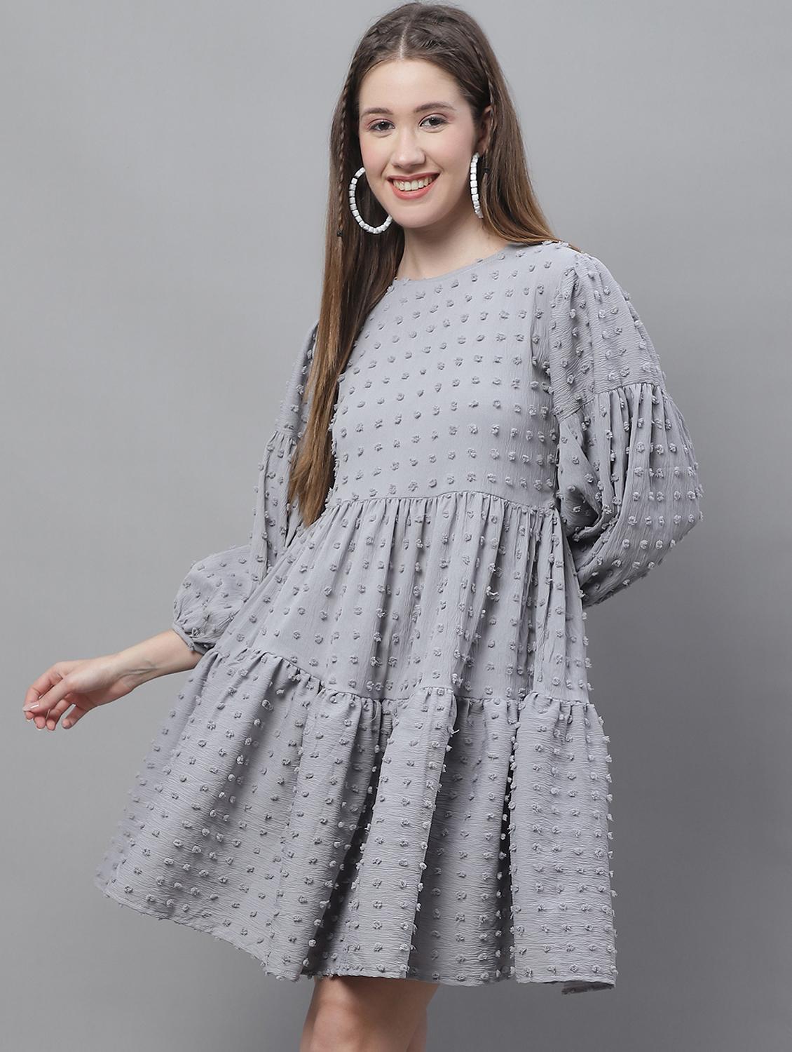 women's tiered dress swiss dots dress - 19963163 - Zoom Image - 0
