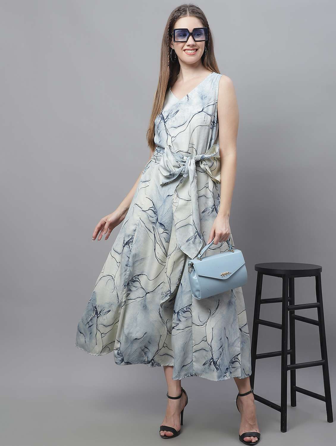 women's fit & flare abstract dress