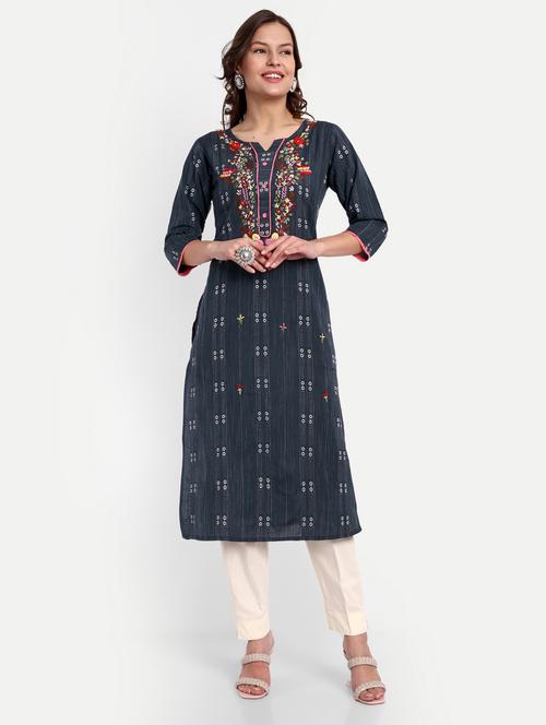 women's straight kurta - 19963169 - Standard Image - 0