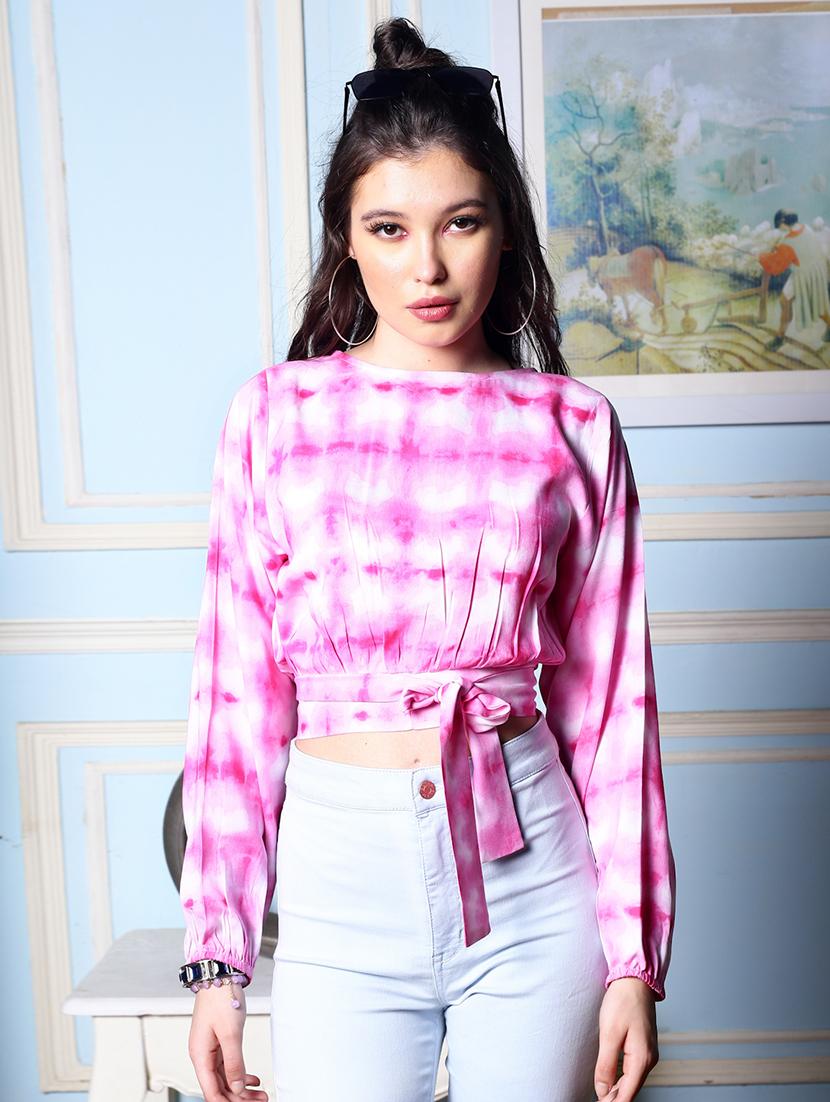 women's blouson boat neck top - 19963276 -  Zoom Image - 0