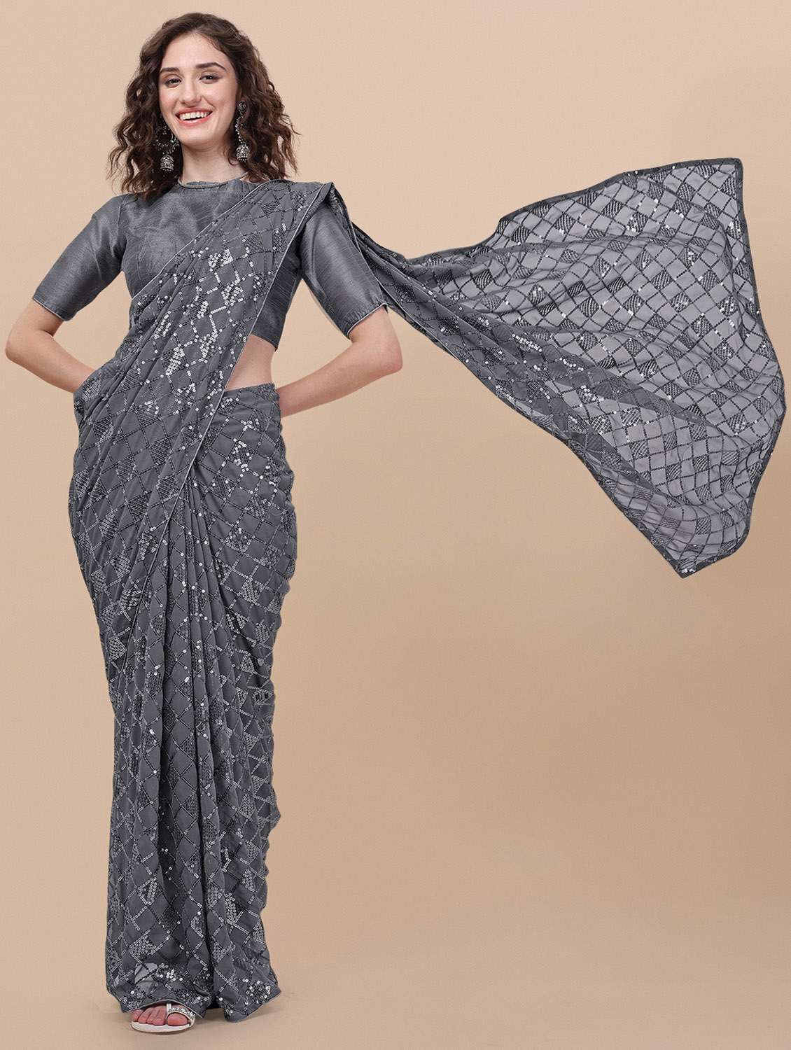 women's embellished saree - 19963402 -  Standard Image - 2