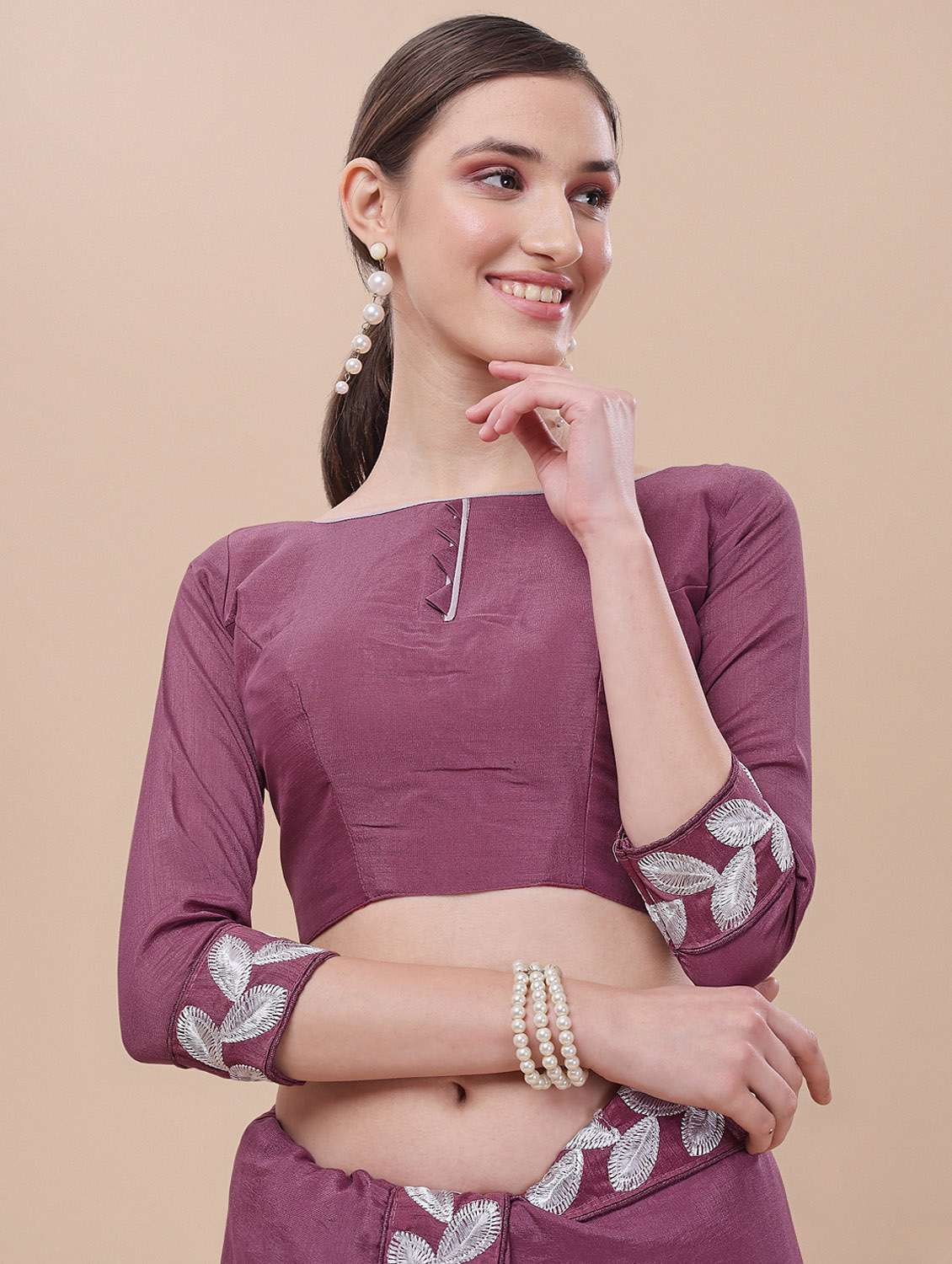 women's bordered royal blue colored saree - 19963523 -  Standard Image - 2