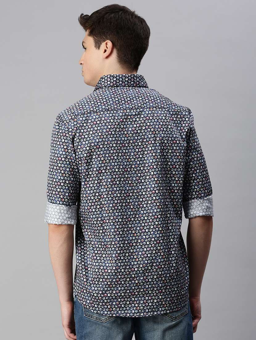 mens geometric casual shirt - 19963564 - Standard Image - 2