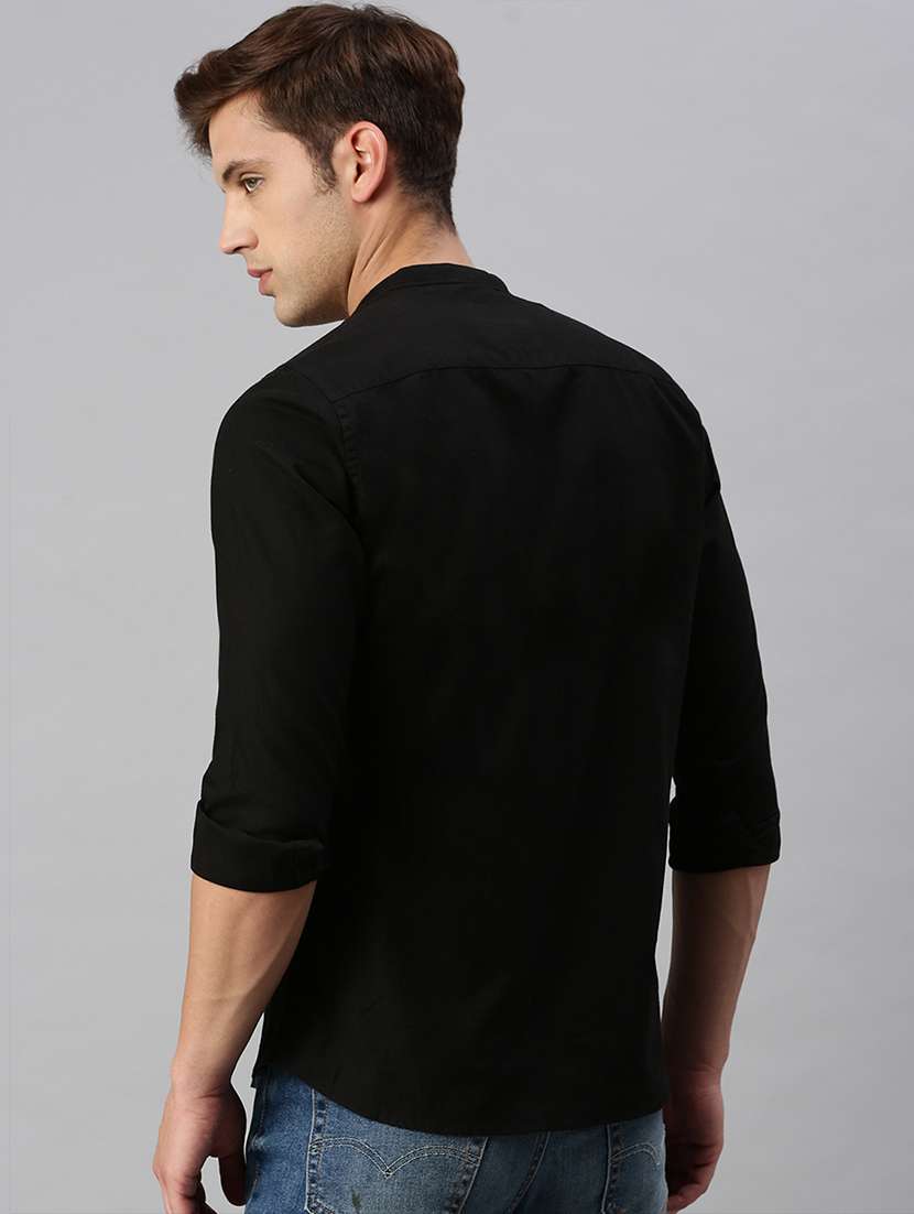 mens solid casual shirt - 19963569 - Standard Image - 2