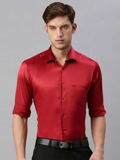 mens solids formal shirt - 19963574 -  Standard Image - 0