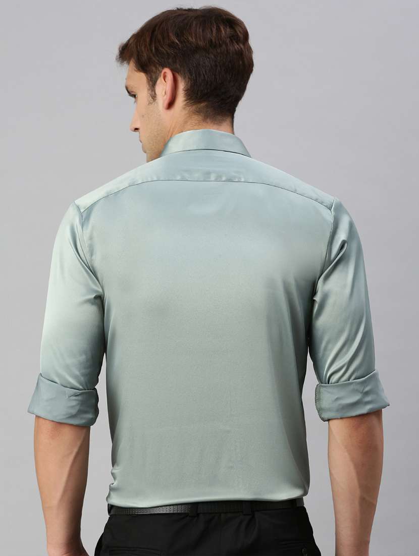 grey solid formal shirt - 19963578 -  Standard Image - 2