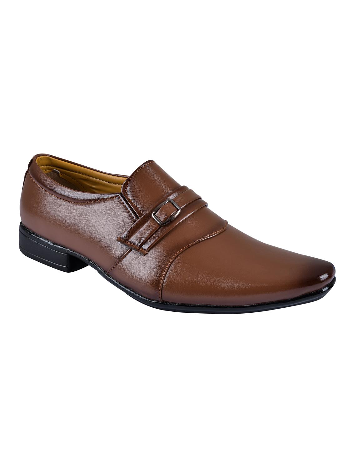 brown slip on formal shoes - 19963679 -  Zoom Image - 0