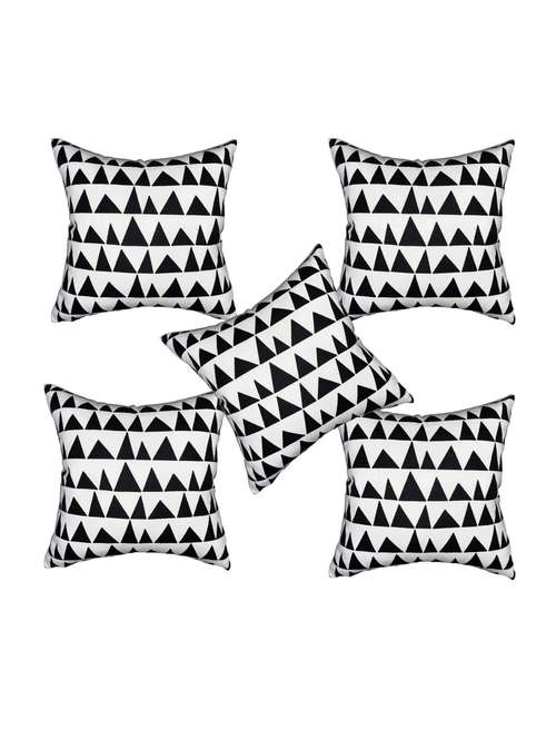set of 5 printed cushions cover - 19964070 - Standard Image - 0