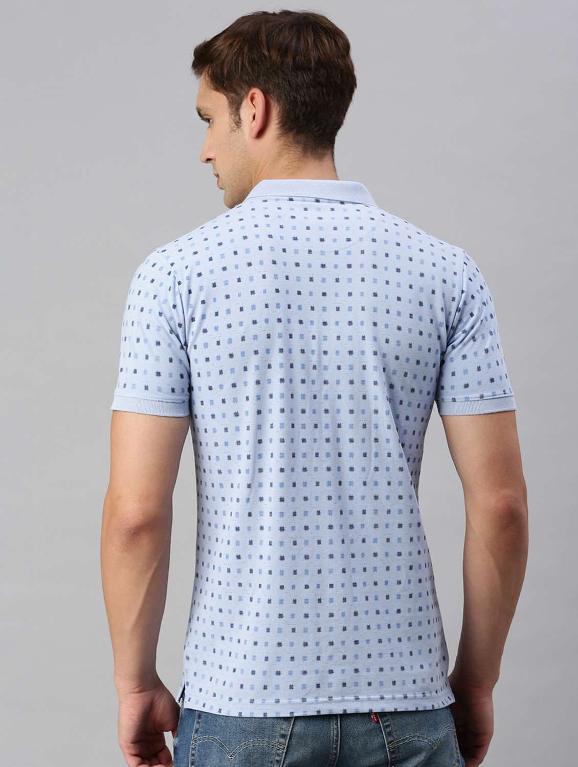 polo neck printed polo t-shirt - 19967887 - Standard Image - 2