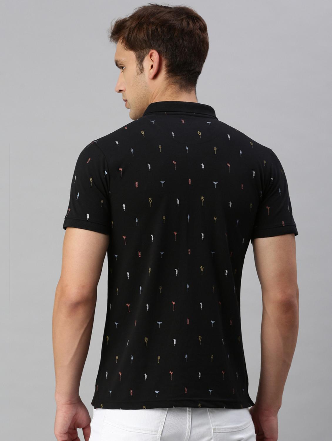 polo neck printed polo t-shirt - 19967890 - Standard Image - 2