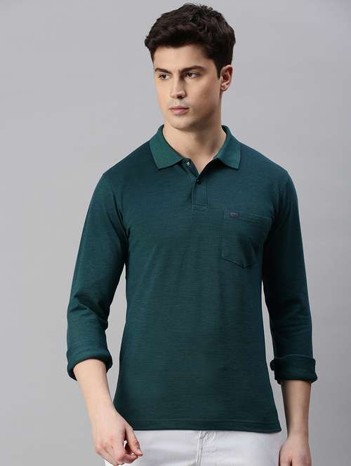 polo neck solid polo t-shirt - 19967894 - Standard Image - 0