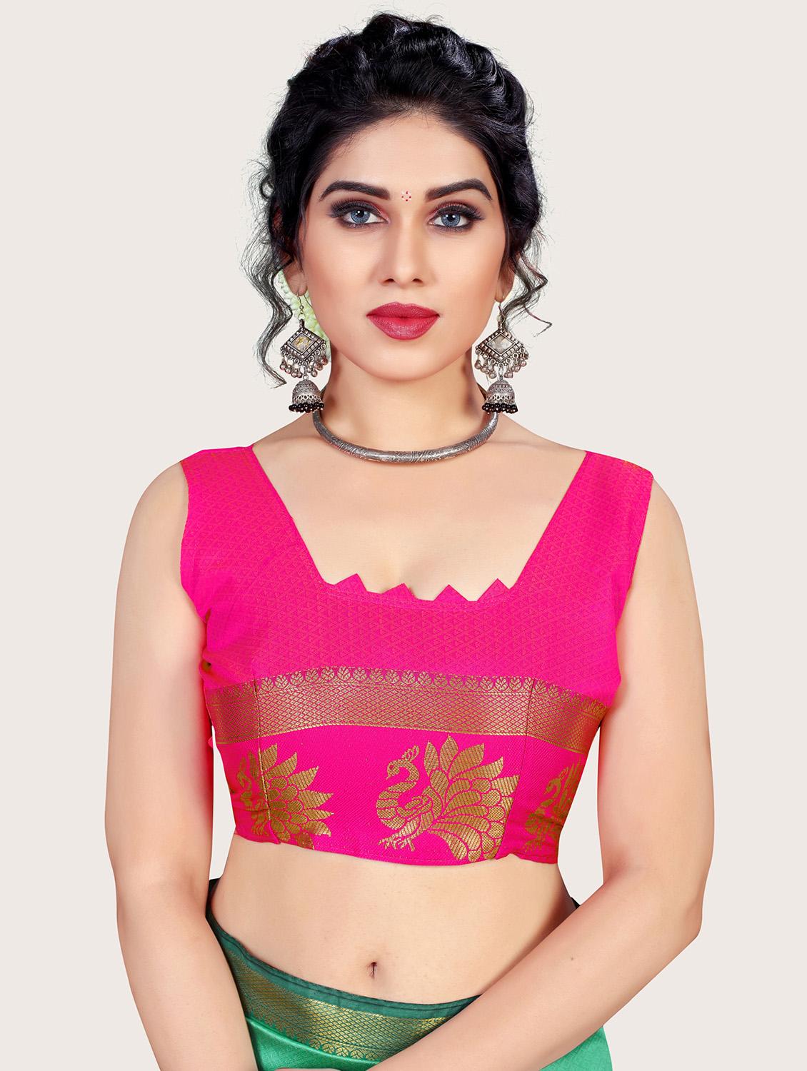 green banarasi saree - 19967968 - Standard Image - 2