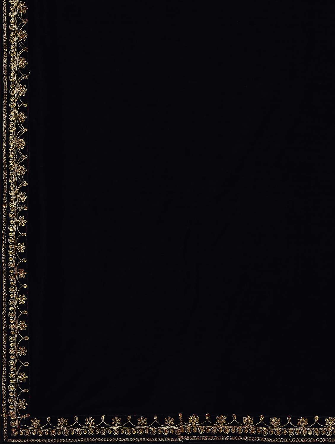 women's bordered black colored saree - 19967995 -  Standard Image - 2