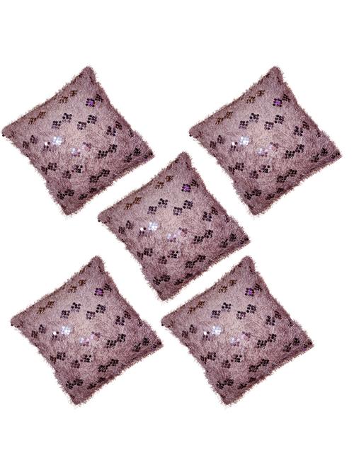 home décor sequins cushion cover set of 5, 16x16 inch - 19970003 - Standard Image - 0