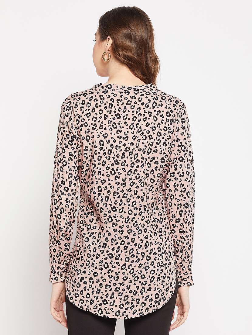 pink animal printed regular shirt - 19970251 - Standard Image - 2