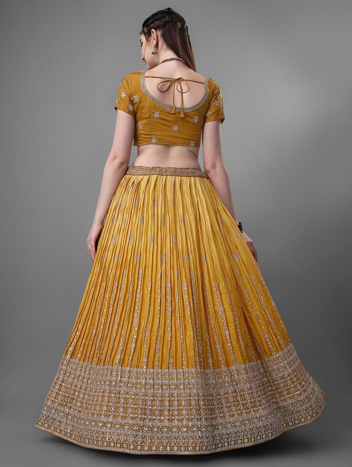 embroidered lehenga choli with dupatta set - 19970345 - Standard Image - 2