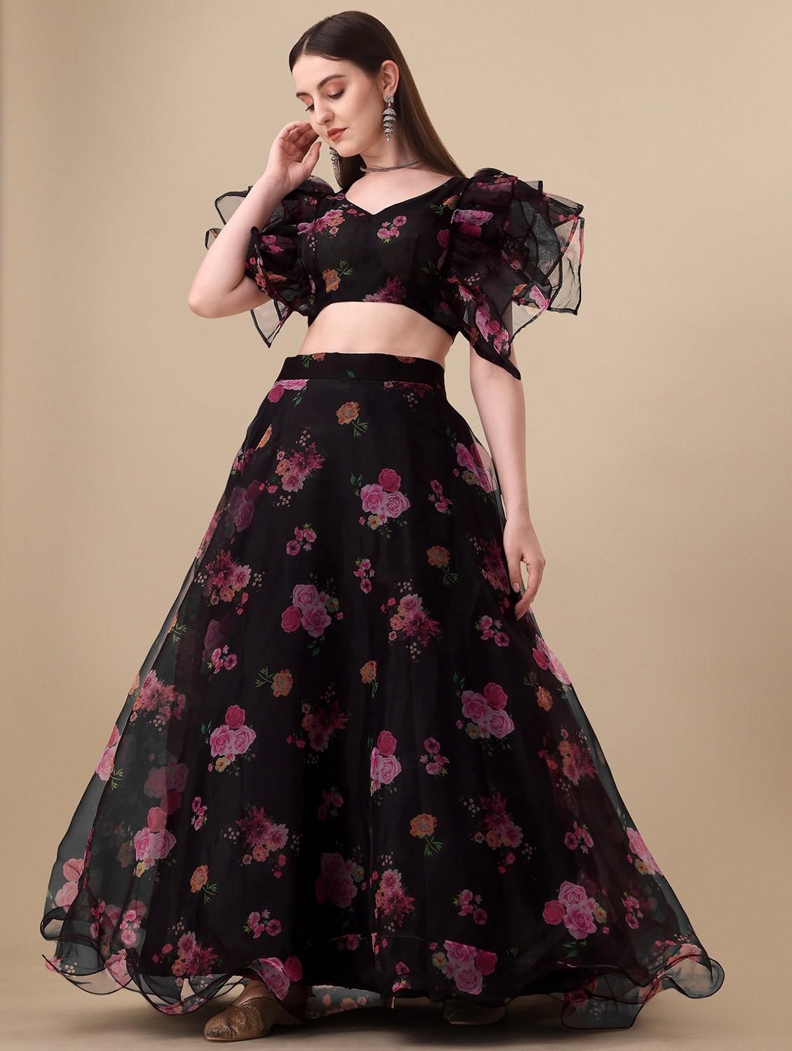 printed lehenga choli with dupatta set - 19970347 - Standard Image - 2