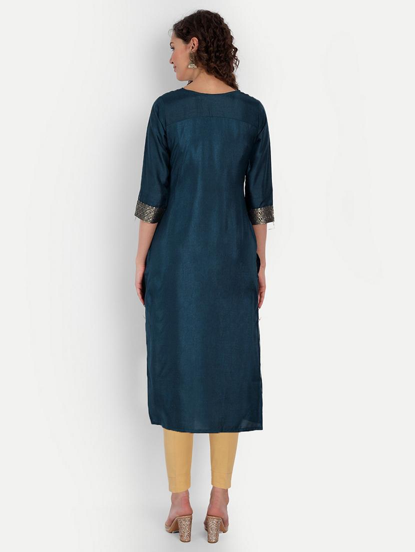women's straight kurta - 19971064 - Standard Image - 2