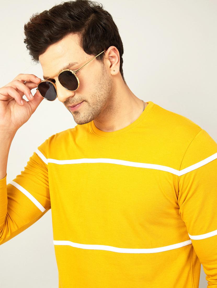 round neck striped regular t-shirt - 19971510 - Standard Image - 2