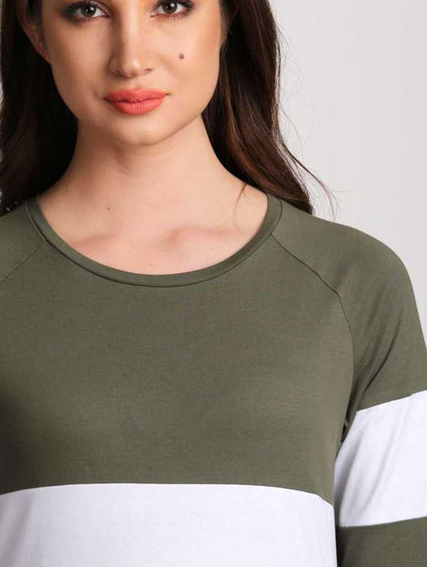 unisex color block cotton t-shirt - 19971598 -  Standard Image - 2