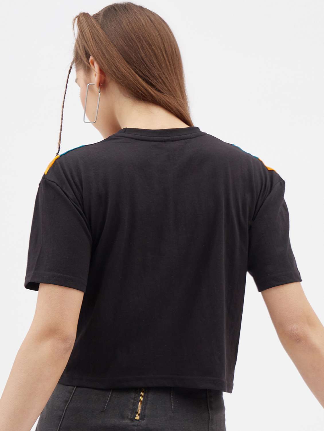 women's straight round neck top - 19971634 -  Standard Image - 2