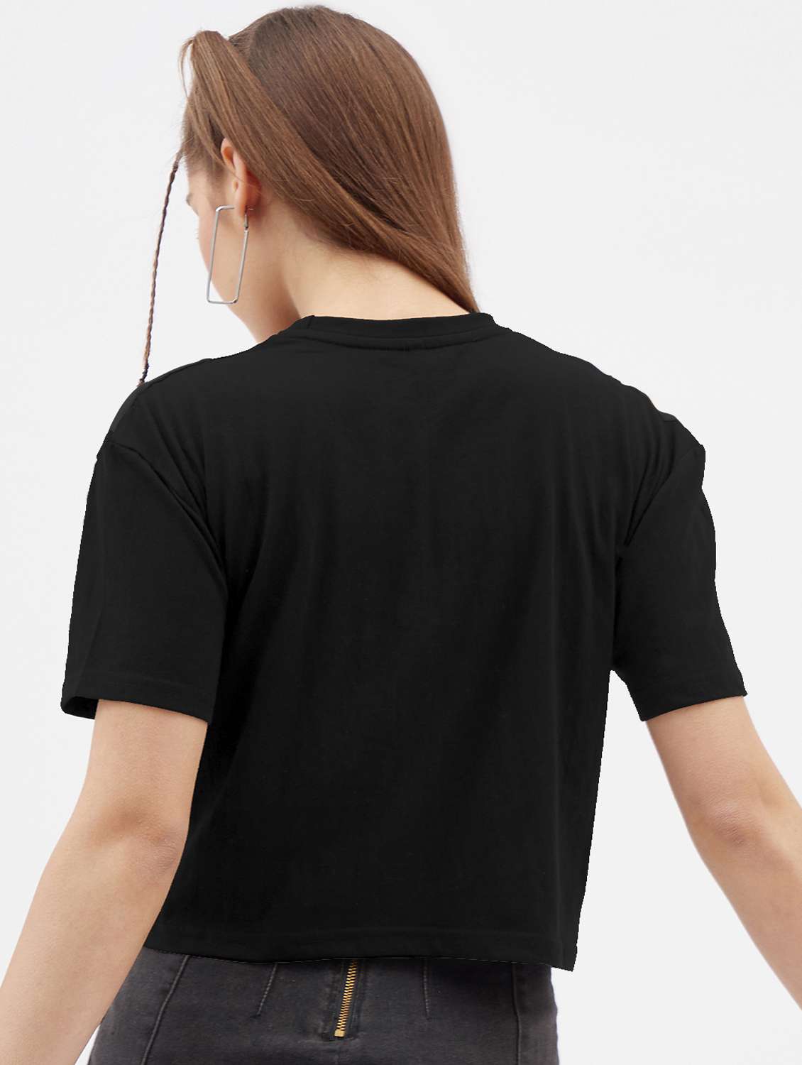 women's crop round neck top - 19971636 -  Standard Image - 2