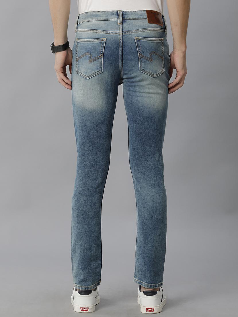 heavy washed mid rise slim fit blue jean - 19972017 - Standard Image - 2