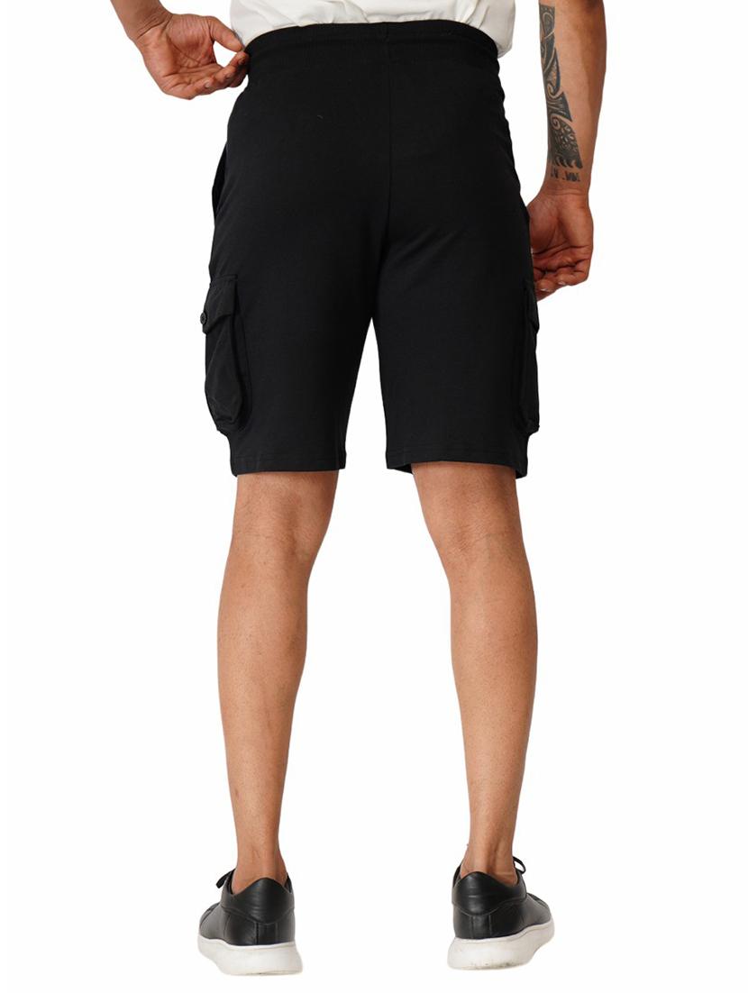 men solid cotton cargo shorts - 19974303 - Standard Image - 2