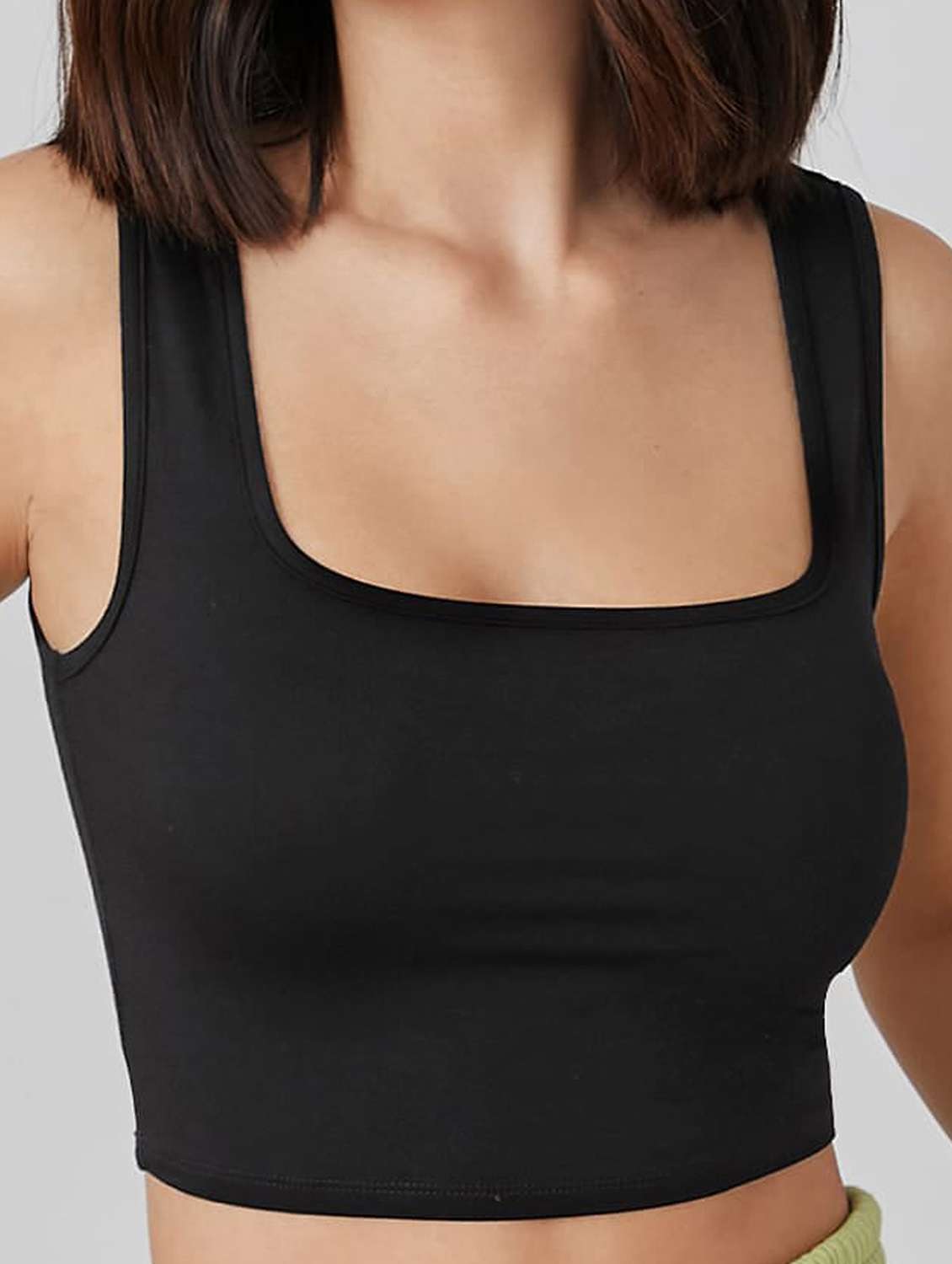 women's crop square neck top - 19974531 -  Standard Image - 2