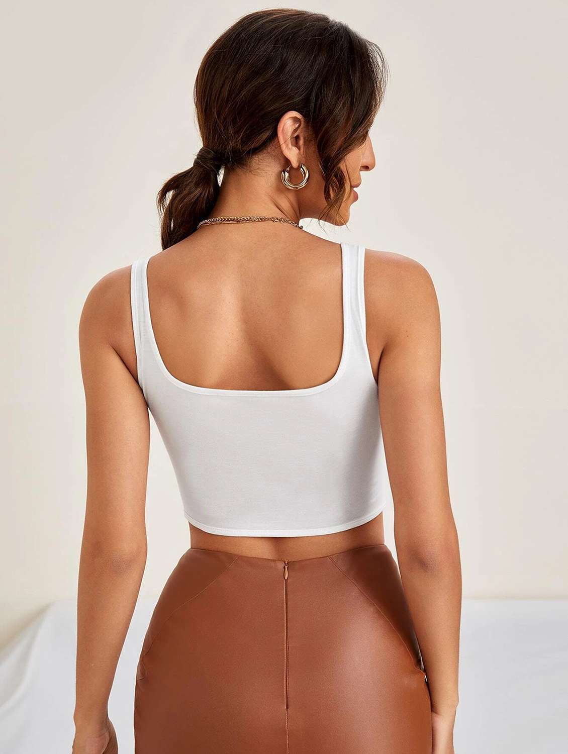 women's tank top round neck top - 19974572 -  Standard Image - 2