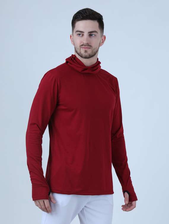 men's solid turtle neck t-shirt - 19976103 -  Standard Image - 2