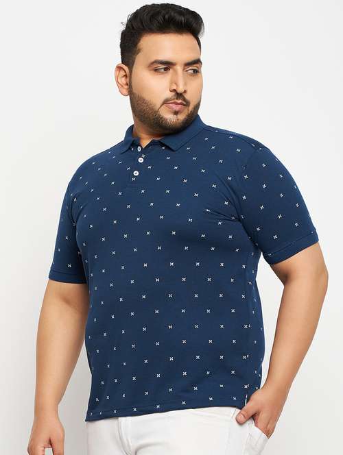 men's printed cotton polo t-shirt - 19977007 -  Standard Image - 0