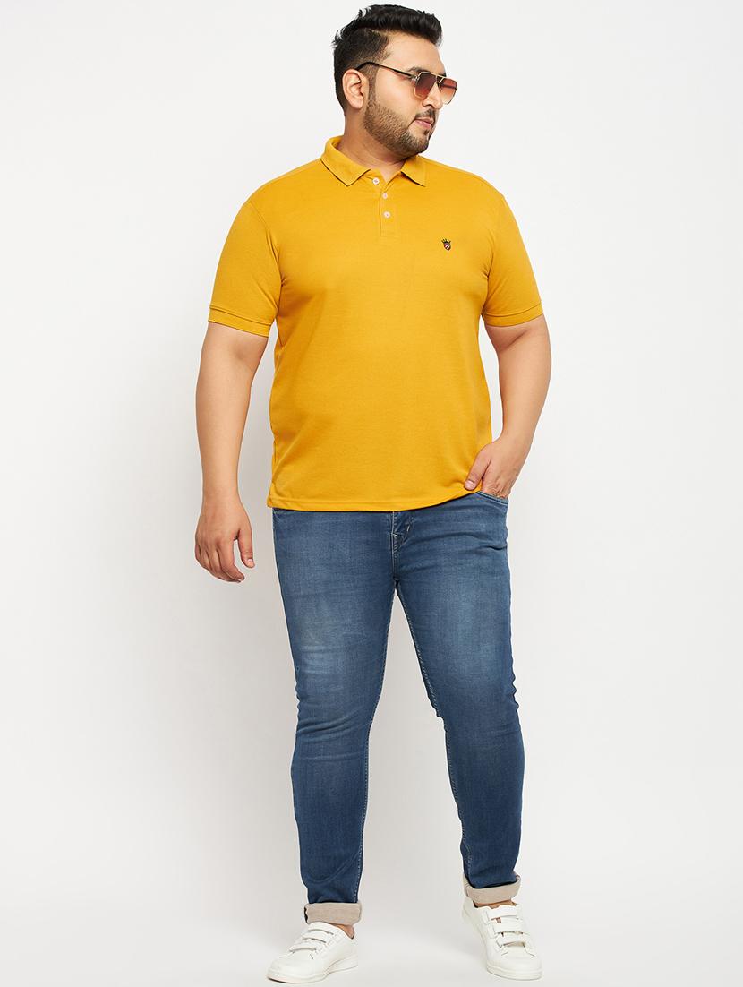 men's solid cotton polo t-shirt - 19977023 - Standard Image - 2