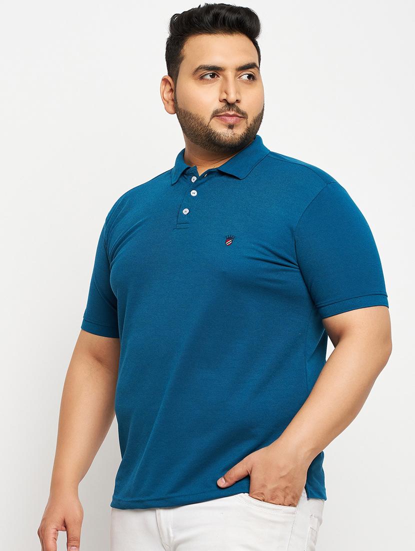 men's solid cotton polo t-shirt - 19977028 - Zoom Image - 0
