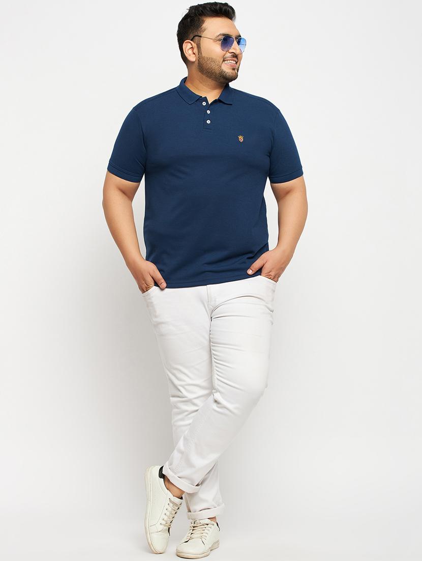 men's solid cotton polo t-shirt - 19977029 - Standard Image - 2