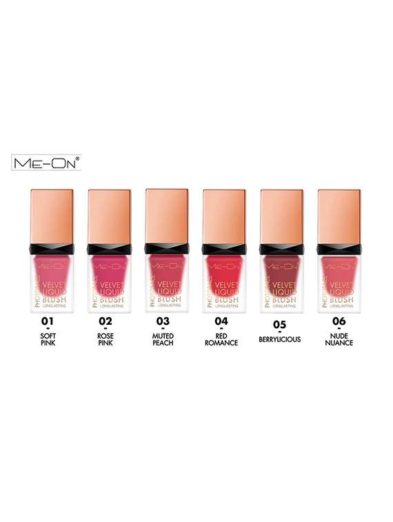 me-on photoface longlasting velvet liquid matte blush shade 4