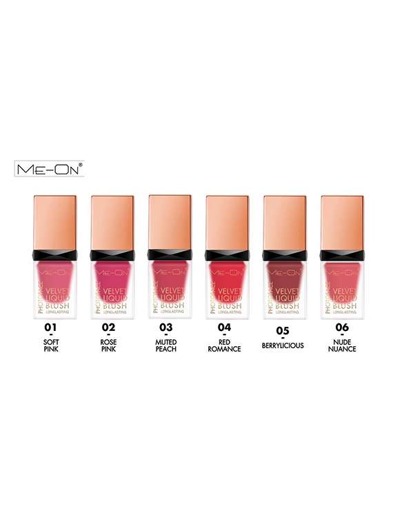 me-on photoface longlasting velvet liquid matte blush shade 5