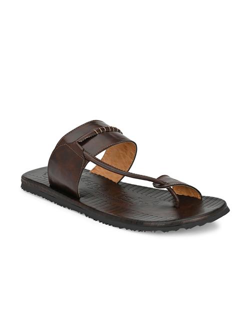 brown synthetic & mesh slip on slippers - 19977178 - Standard Image - 0
