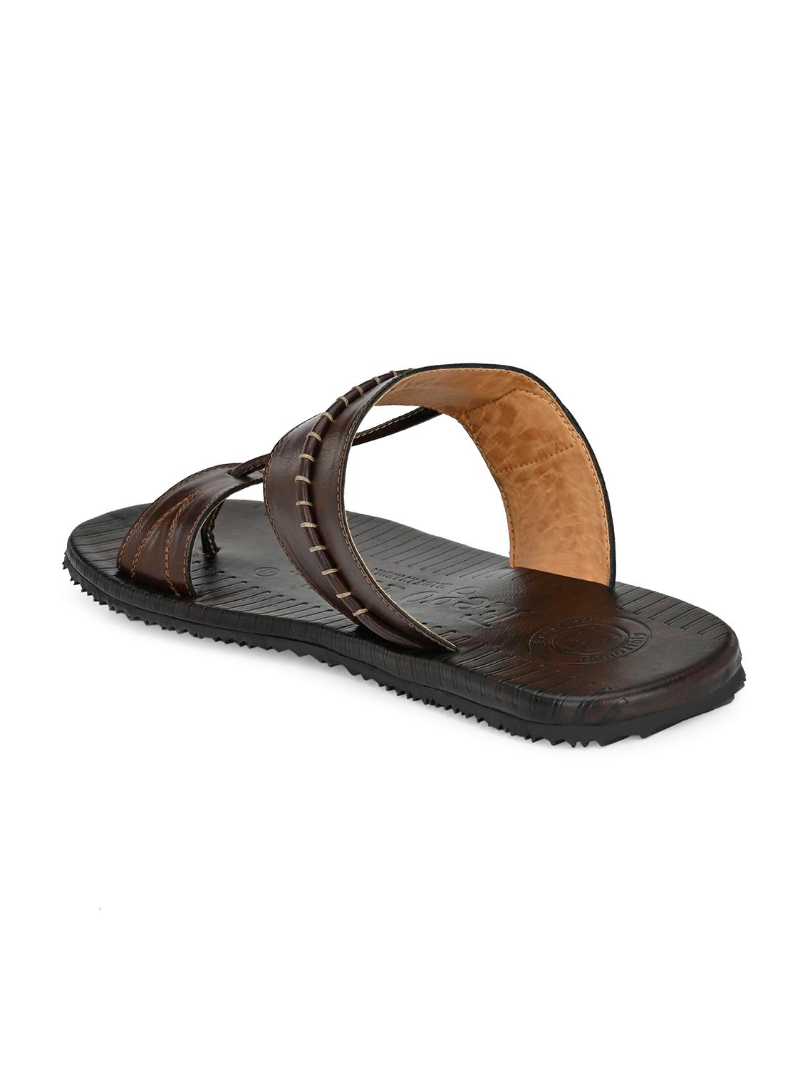 brown synthetic & mesh slip on slippers - 19977178 - Standard Image - 2