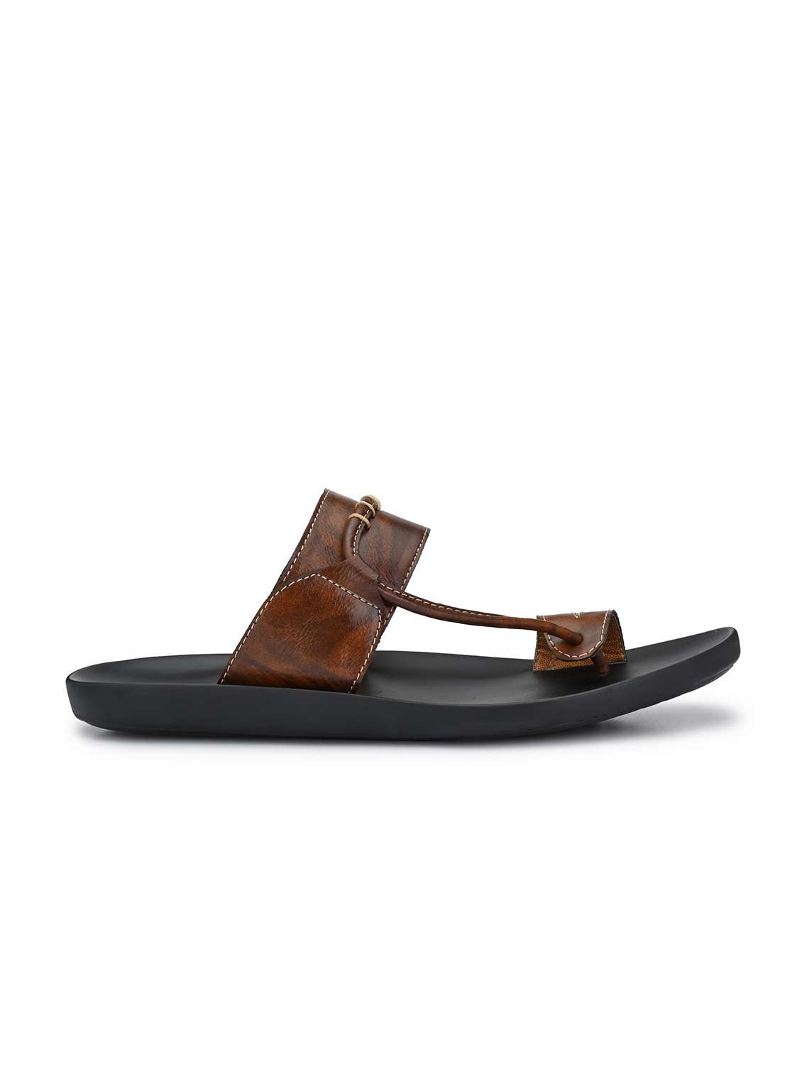 brown synthetic & mesh slip on slippers - 19977193 -  Standard Image - 2