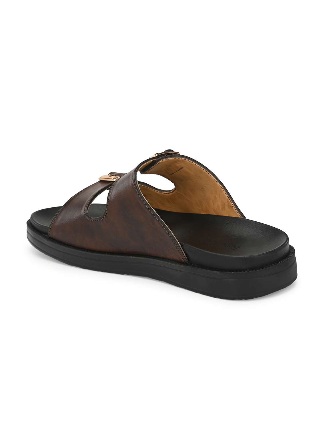 brown synthetic & mesh slip on slippers - 19977197 -  Standard Image - 2