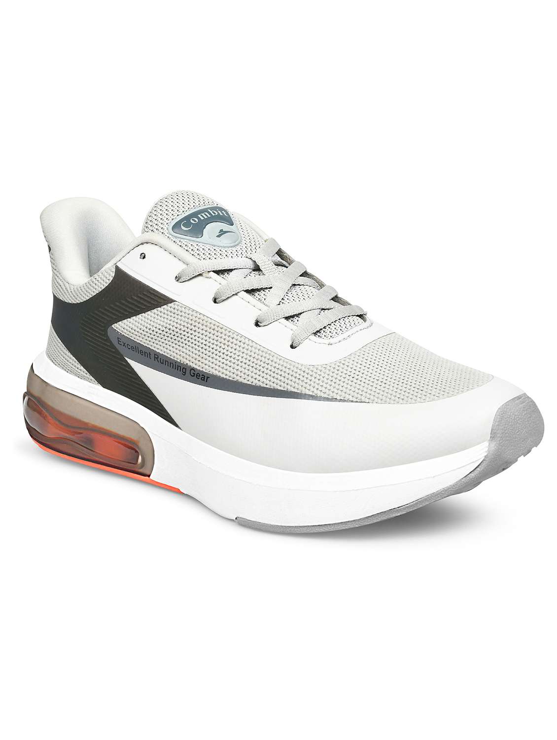 grey mesh lace up sport shoe