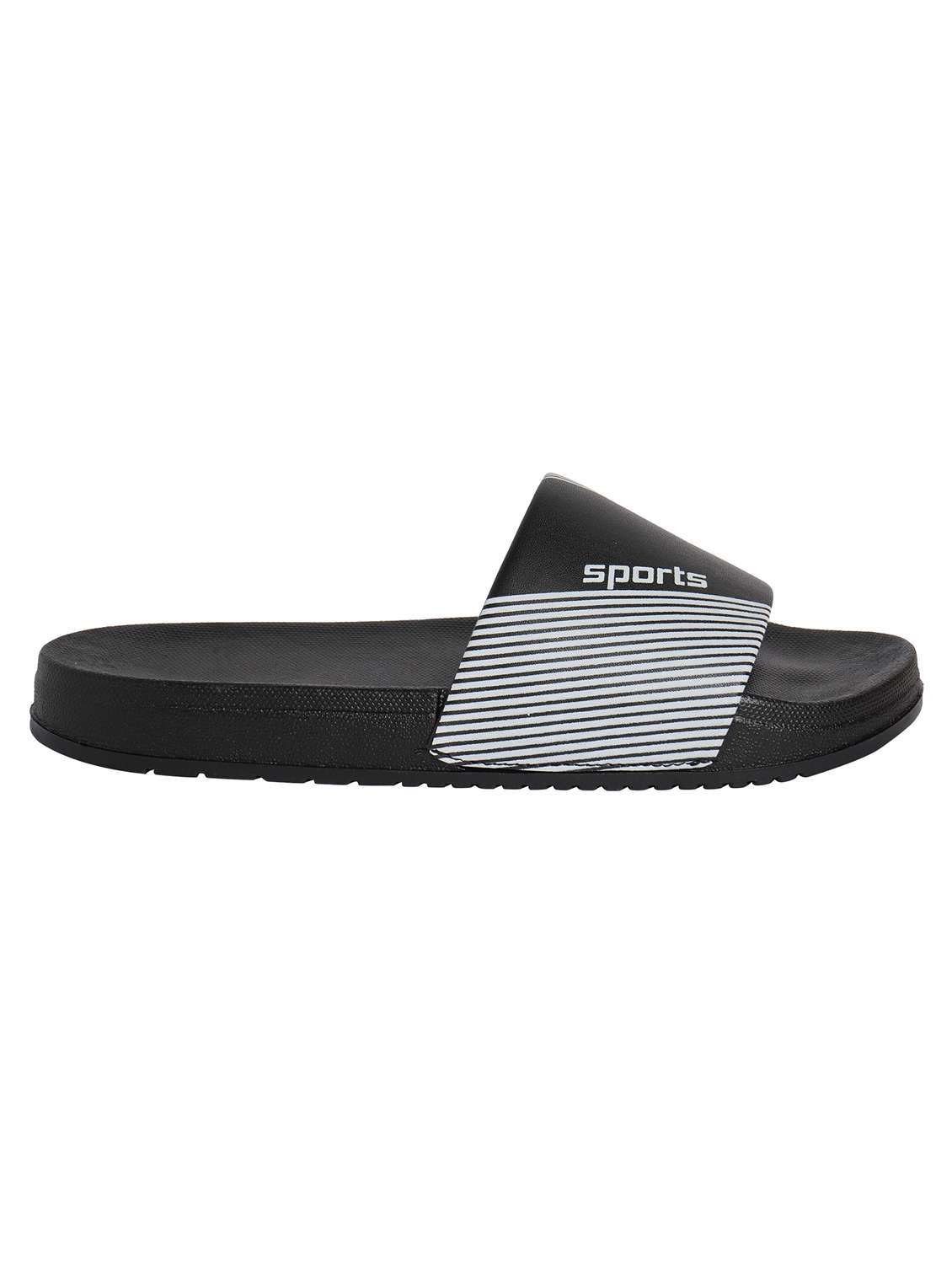 black resin slip on flip flops - 19977760 -  Standard Image - 2