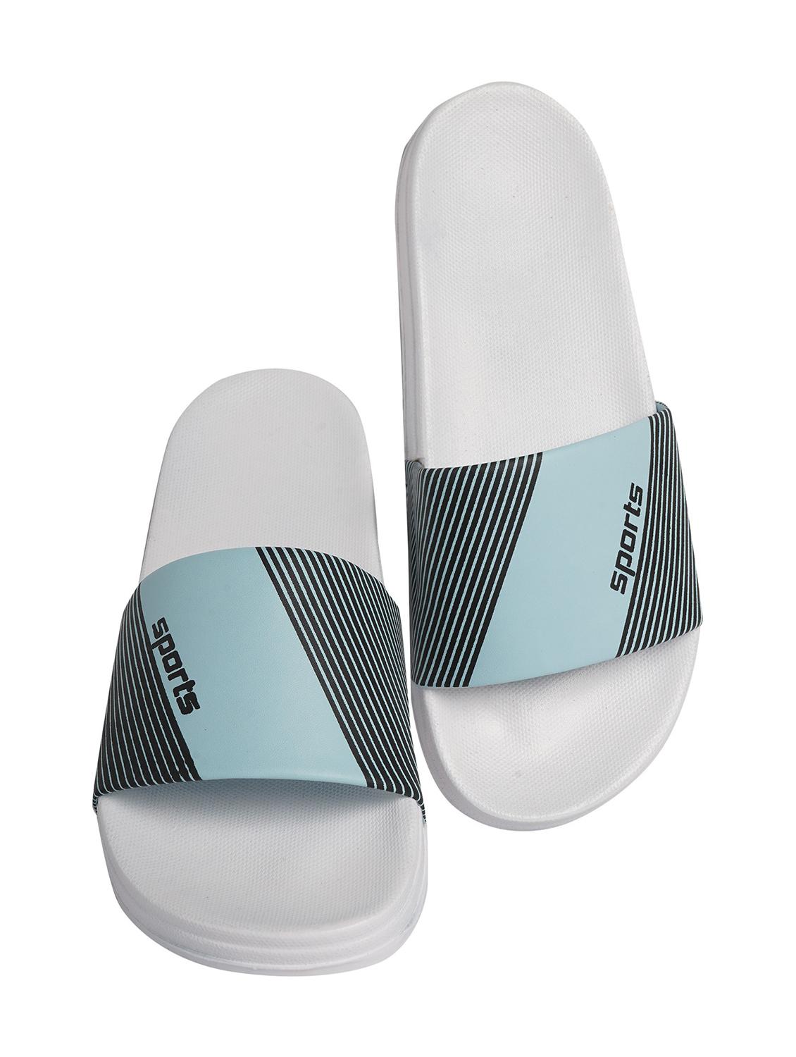 blue resin slip on flip flops - 19977763 - Standard Image - 2