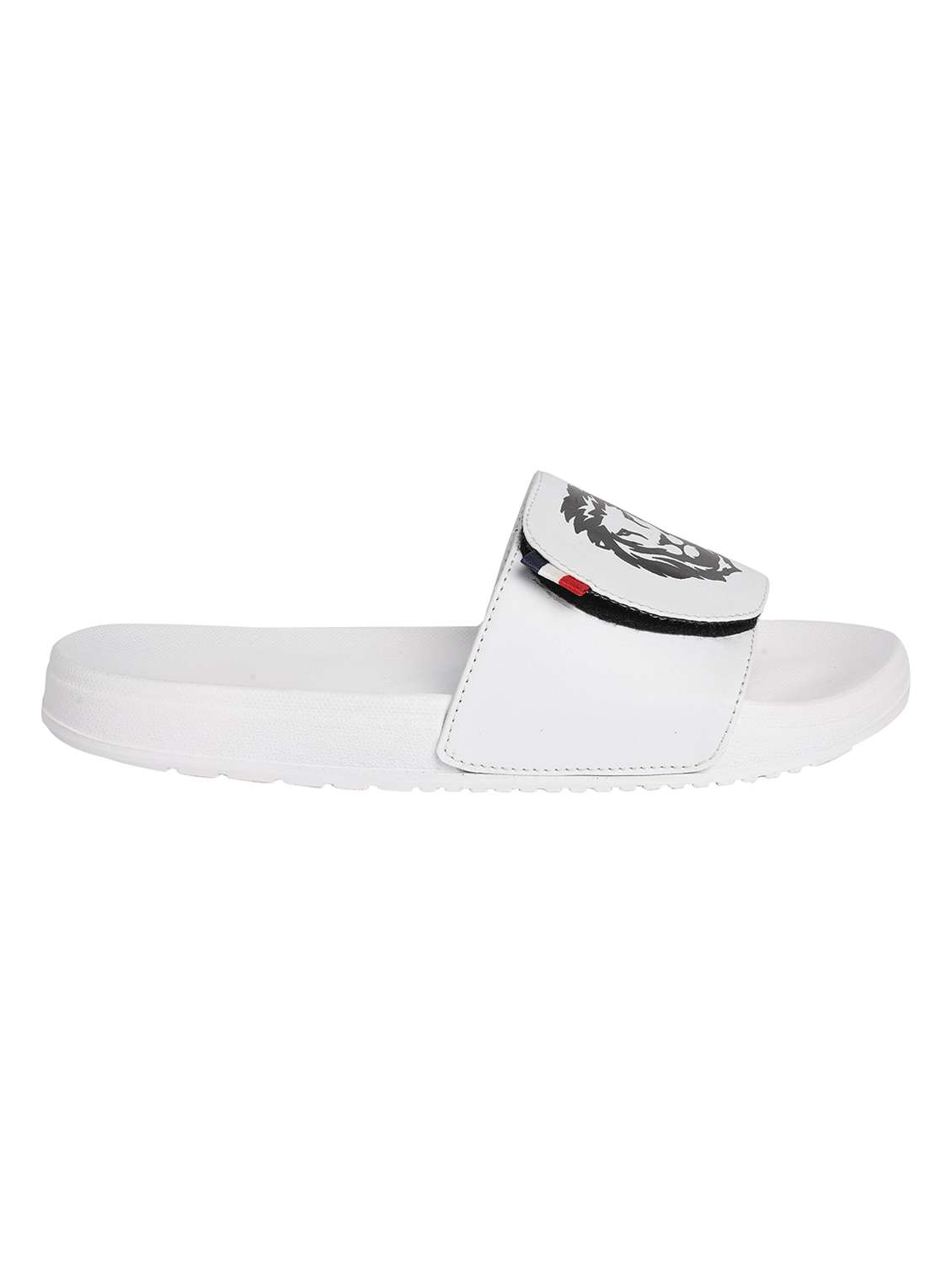 white resin slip on flip flops - 19977923 -  Standard Image - 2