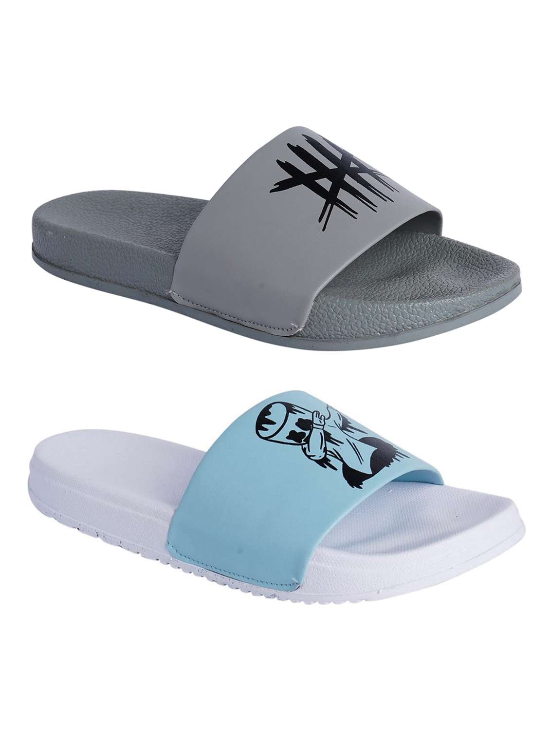 pack of 2 slip on flip flops